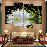 Beautiful lotus 4 Pcs Wall Canvas -  - TheLedHeroes