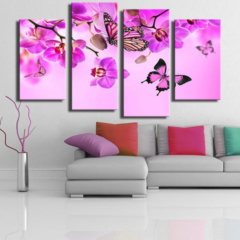 Moisturizing Flowers 4 Pcs Wall Canvas -  - TheLedHeroes