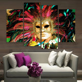 Fancy Mask 4 Pcs Wall Canvas -  - TheLedHeroes