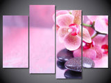 Orchid stone 4 Pcs Wall Canvas -  - TheLedHeroes