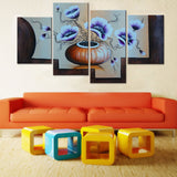Orchids Flowers 4 Pcs Wall Canvas -  - TheLedHeroes