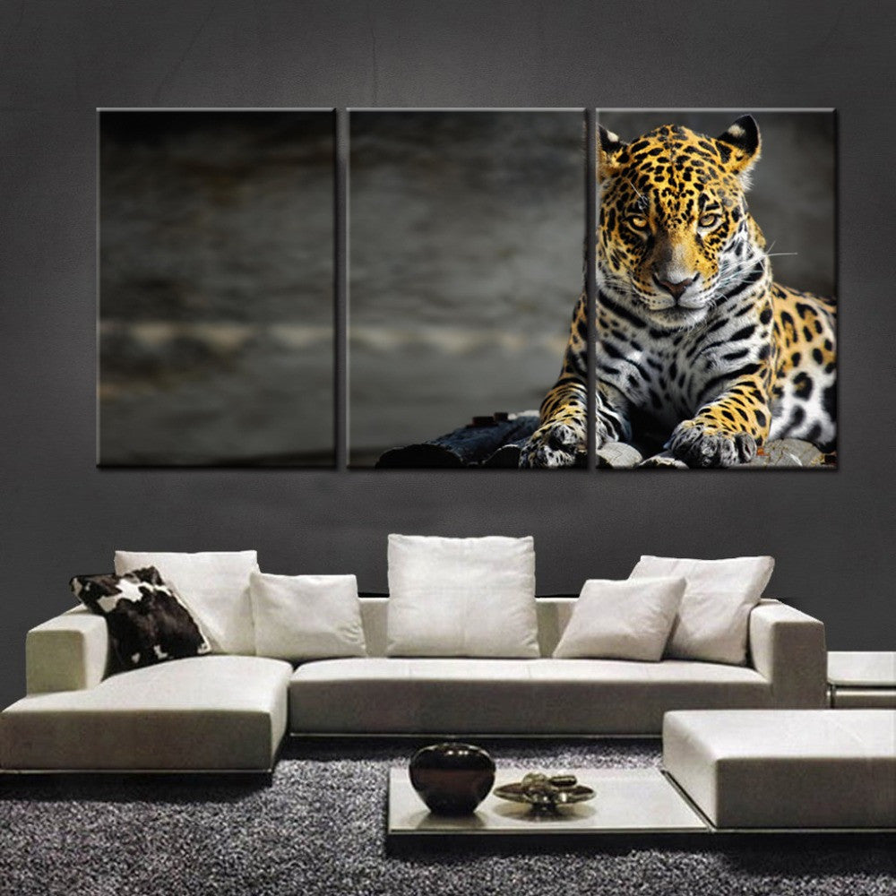Leopard 3 Pcs Wall Canvas -  - TheLedHeroes
