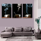 3 cups of tea 3 Pcs Wall Canvas -  - TheLedHeroes