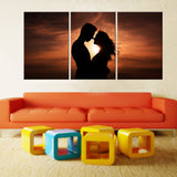 The sunset love 3 Pcs Wall Canvas -  - TheLedHeroes