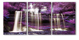 Tropical waterfall 3 Pcs Wall Canvas -  - TheLedHeroes