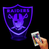 NFL Oakland Raiders 3D LED LAMP -  - TheLedHeroes