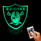 NFL Oakland Raiders 3D LED LAMP -  - TheLedHeroes