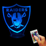 NFL Oakland Raiders 3D LED LAMP -  - TheLedHeroes
