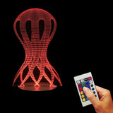 Jellyfish Shape 3D LED LAMP -  - TheLedHeroes