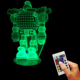 Effeect Robot Pattern 3D LED LAMP -  - TheLedHeroes