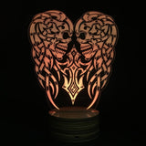 Evil Double Skull 3D LED LAMP -  - TheLedHeroes
