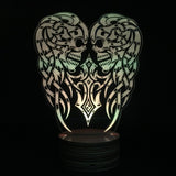 Evil Double Skull 3D LED LAMP -  - TheLedHeroes