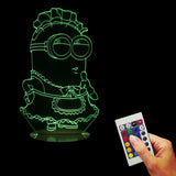 Minions Dressed Apron 3D LED LAMP -  - TheLedHeroes