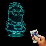 Minions Dressed Apron 3D LED LAMP -  - TheLedHeroes