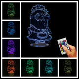 Minions Dressed Apron 3D LED LAMP -  - TheLedHeroes