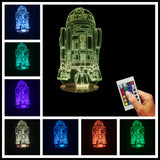 R2-D2 Episode 7 The Force Awakens 3D LED LAMP -  - TheLedHeroes