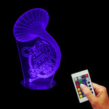 Musical Instruments 3D LED LAMP -  - TheLedHeroes