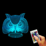 Hunting Eagle Owl 3D LED LAMP -  - TheLedHeroes