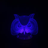 Hunting Eagle Owl 3D LED LAMP -  - TheLedHeroes