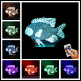 Paper-cut Fish 3D LED LAMP -  - TheLedHeroes