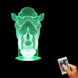 Rhino 3D LED LAMP -  - TheLedHeroes