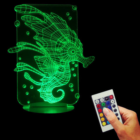 Sea Horse 3D LED LAMP -  - TheLedHeroes