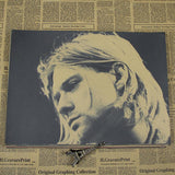 Nirvana - Kurt Cobain Wall Poster - Burgundy - TheLedHeroes