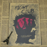 Retro Fight Club Poster - Black - TheLedHeroes