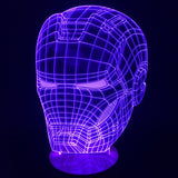 Iron Man Helmet 3D LED LAMP -  - TheLedHeroes