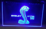 Shelby Cobra GT500 LED Neon Sign Electrical - Blue - TheLedHeroes