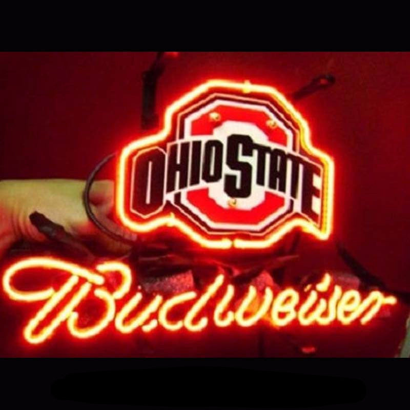 New Ohio State Budweiser Neon Bulbs Sign 17x14 -  - TheLedHeroes