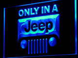 Jeep only in LED Sign - Blue - TheLedHeroes