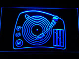 DJ Turntable Mixer Music Spinner LED Neon Sign Electrical - Blue - TheLedHeroes