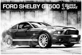 Ford Mustang Shelby GT500 Poster - Black - TheLedHeroes