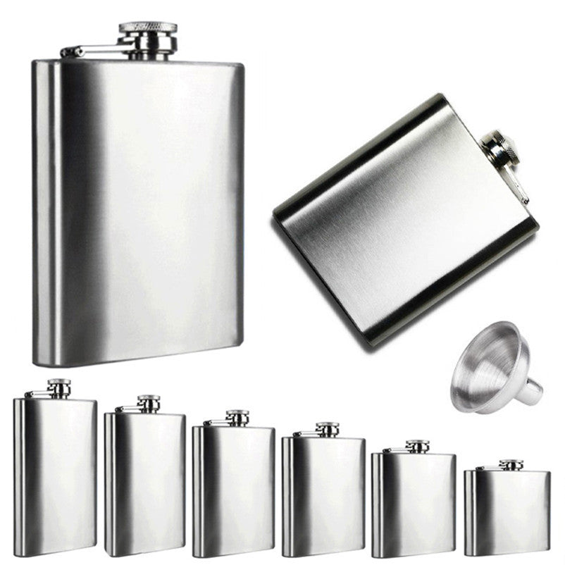 Stainless Steel Pocket Flask Retro -  - TheLedHeroes
