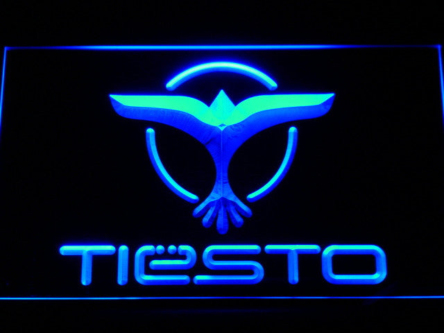 DJ Tiesto LED Sign - Blue - TheLedHeroes