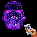 Stormtrooper Helmet 3D LED LAMP -  - TheLedHeroes