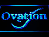 FREE Ovation Guitars Acoustic Music LED Sign - Blue - TheLedHeroes