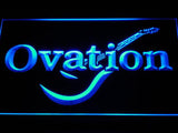 Ovation Guitars Acoustic Music LED Neon Sign USB - Blue - TheLedHeroes