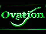 FREE Ovation Guitars Acoustic Music LED Sign - Green - TheLedHeroes