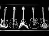 Guitar Weapons Band Room LED Neon Sign Electrical - White - TheLedHeroes