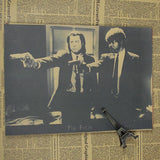 Vintage Pulp Fiction Wall Decor - Red - TheLedHeroes