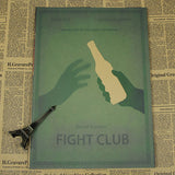 Retro Fight Club Poster - Gray - TheLedHeroes