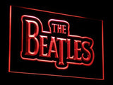 The Beatles Band Music Logo Bar LED Sign - Red - TheLedHeroes
