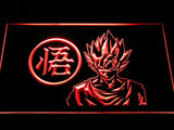 Dragon Ball Z GT Super Saiya Son Goku 2 LED Sign - Red - TheLedHeroes