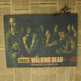 Vintage The Walking Dead Wall Poster - Blue - TheLedHeroes