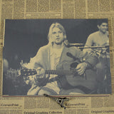 Nirvana - Kurt Cobain Wall Poster - Gold - TheLedHeroes