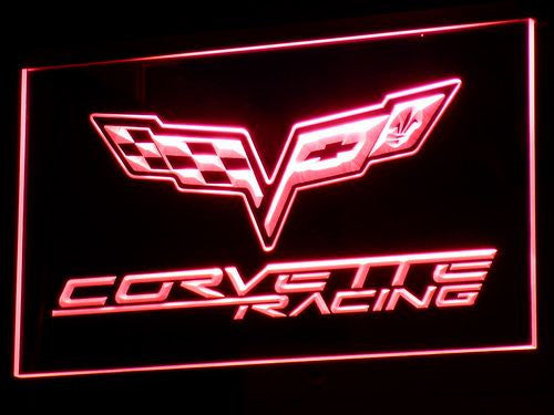 Chevrolet Corvette Racing LED Sign - Red - TheLedHeroes