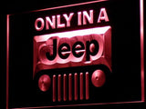 Jeep only in LED Neon Sign Electrical - Red - TheLedHeroes