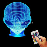 Alien 3D LED LAMP -  - TheLedHeroes
